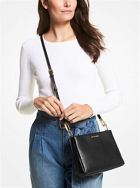 trisha crossbody michael kors|michael kors pebble leather crossbody.